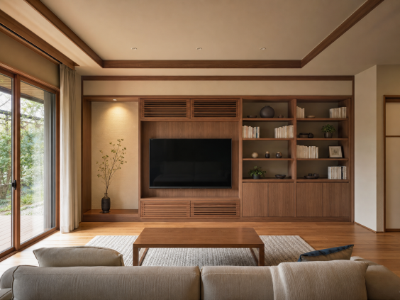 造作家具で、
空間を最大活用。