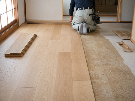 張替・重ね張りで、
短工期・低コストに。