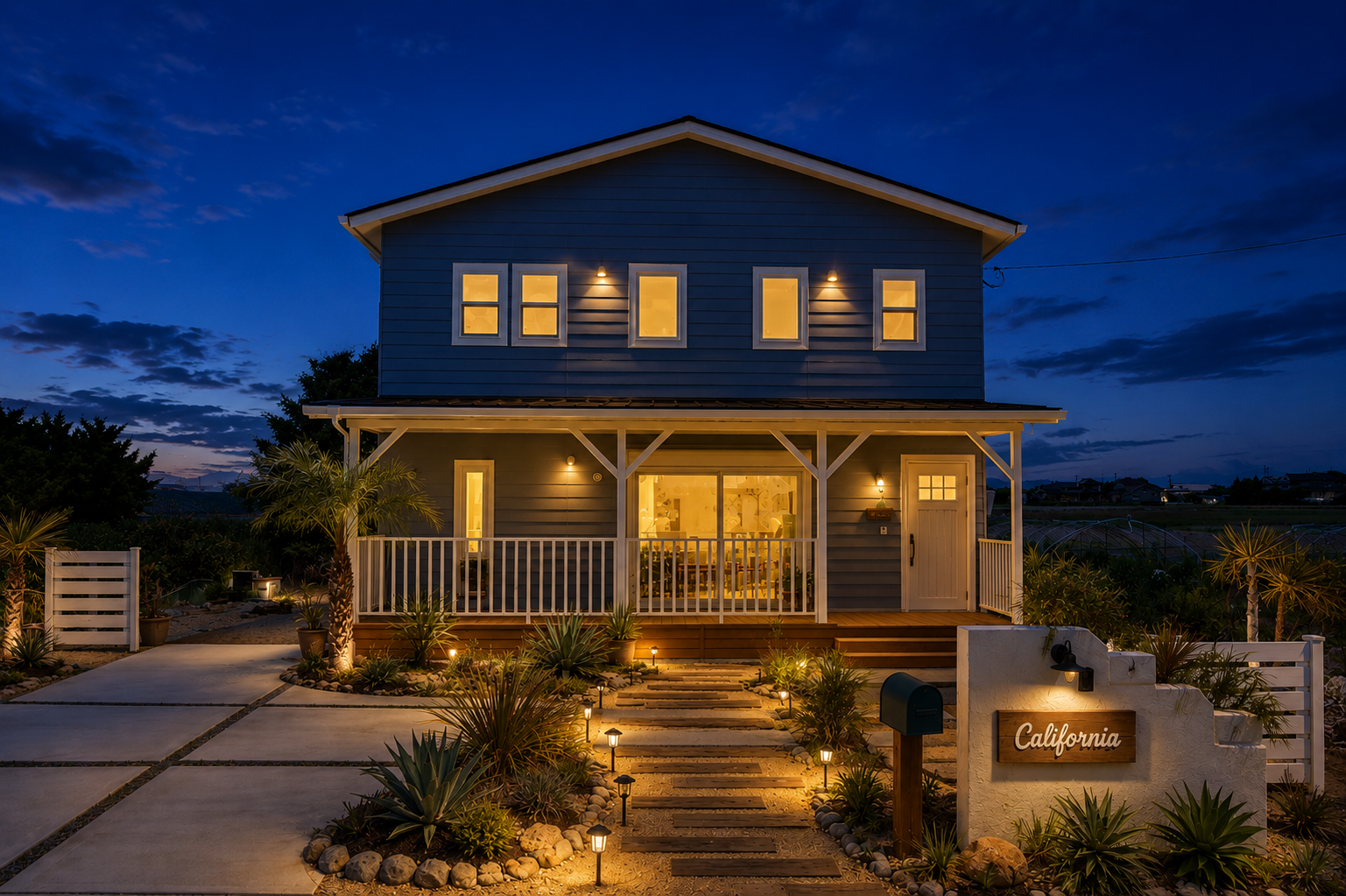 カリフォルニア風アメリカンハウス・施工写真