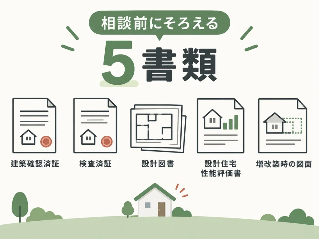 図面と住宅性能評価書の有無を確認する