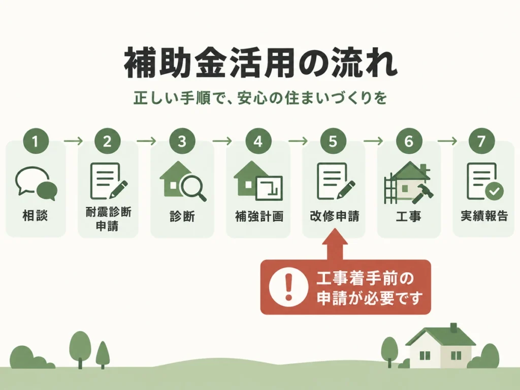 補助金の条件と申請時期を後回しにしない